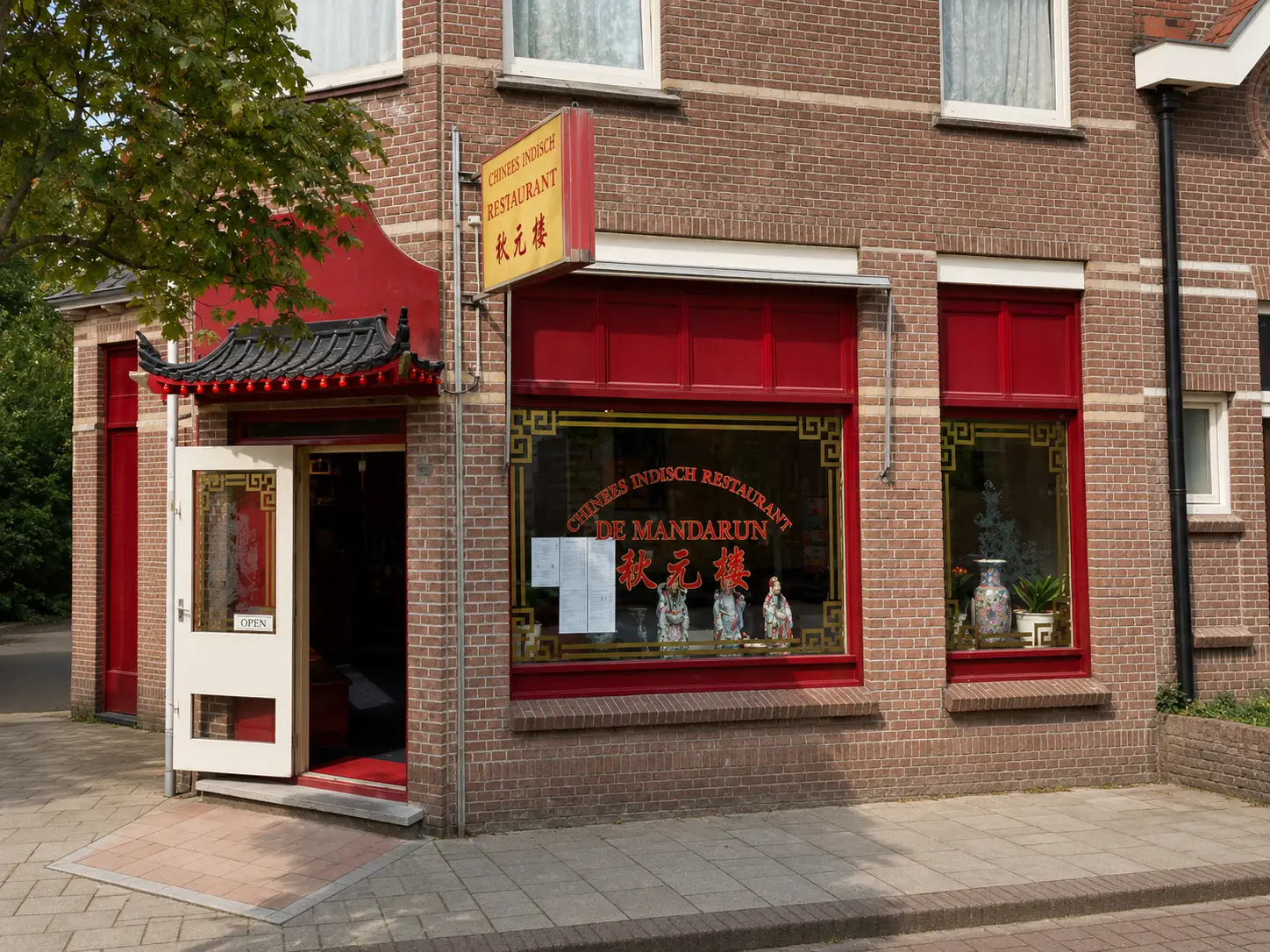 De gevel van De Mandarijn aan de Tooropstraat in Nijmegen